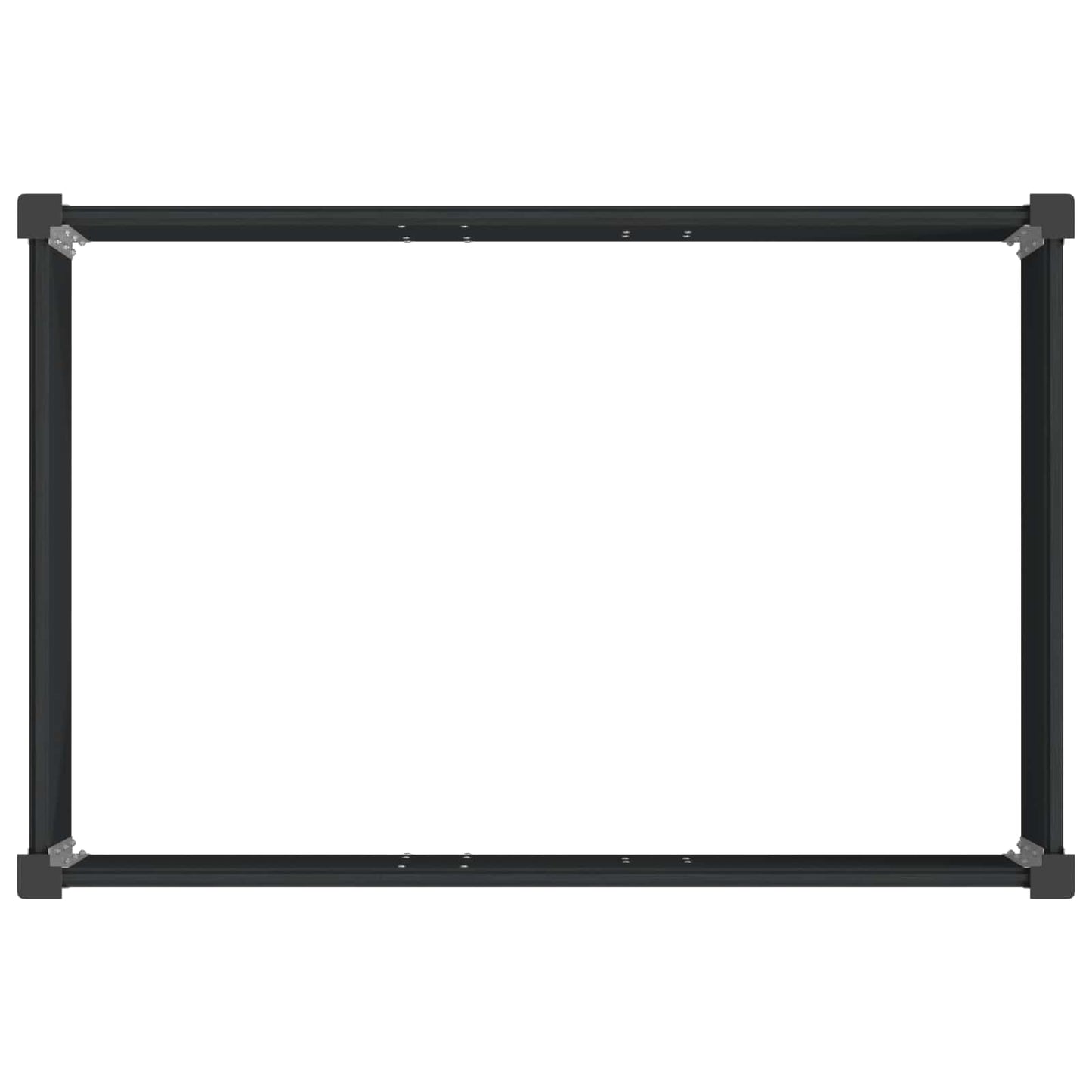 Letto rialzato da giardino Nero 50 x 30 x 72 cm | homemem39