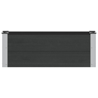 Letto rialzato da giardino Nero 100 x 30 x 36 cm | homemem39