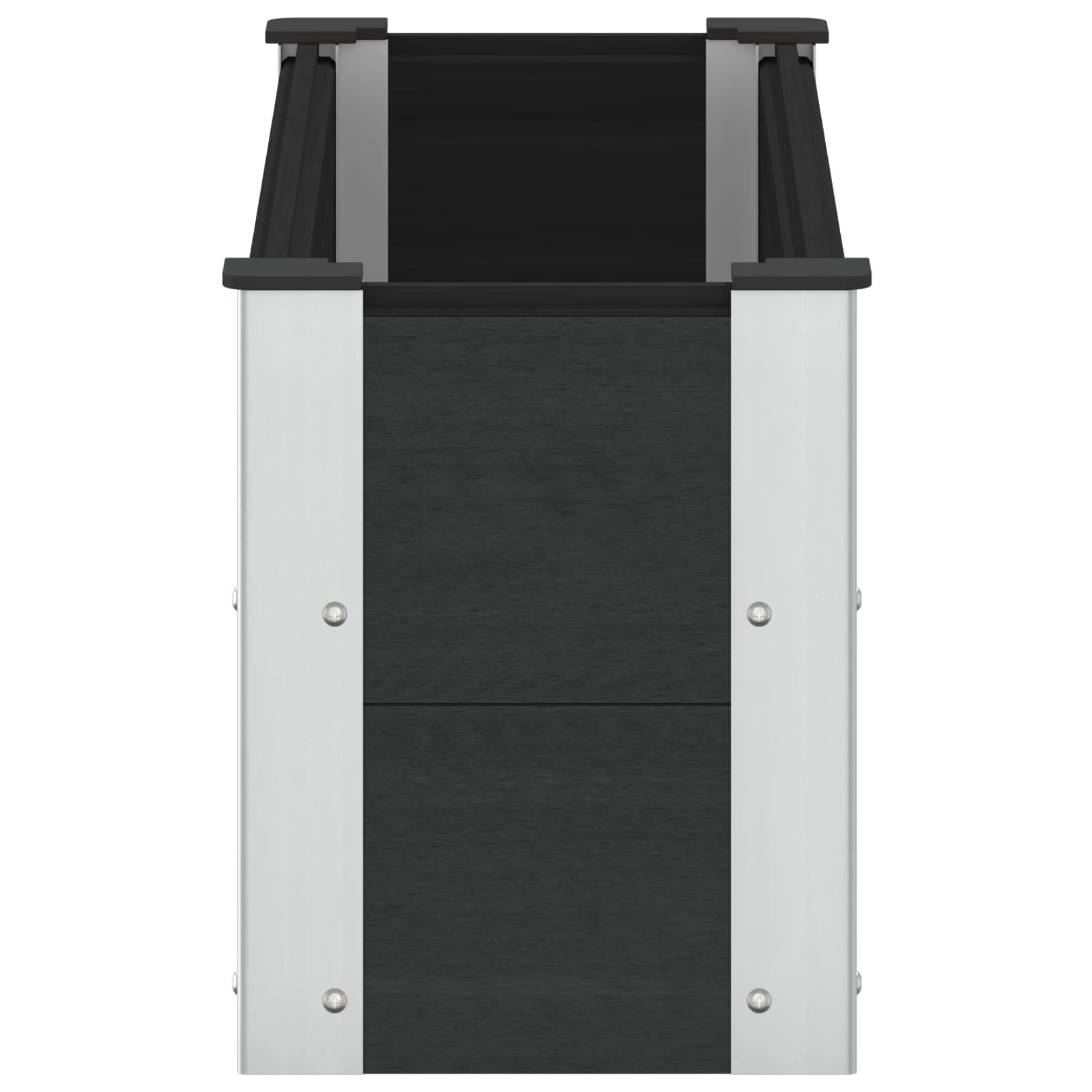 Letto rialzato da giardino Nero 100 x 30 x 36 cm | homemem39