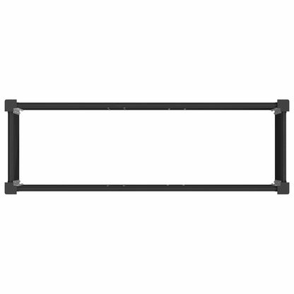 Letto rialzato da giardino Nero 100 x 30 x 72 cm | homemem39