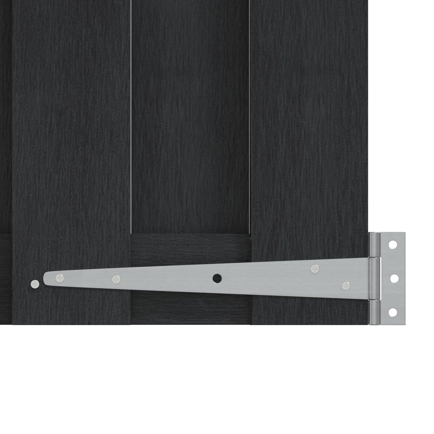 Cancello da giardino 100 x 150 cm WPC e Alluminio Nero | homemem39