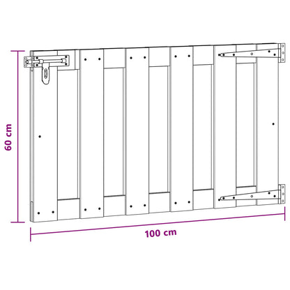 Cancello da giardino 100 x 60 cm WPC e Alluminio Marrone | homemem39