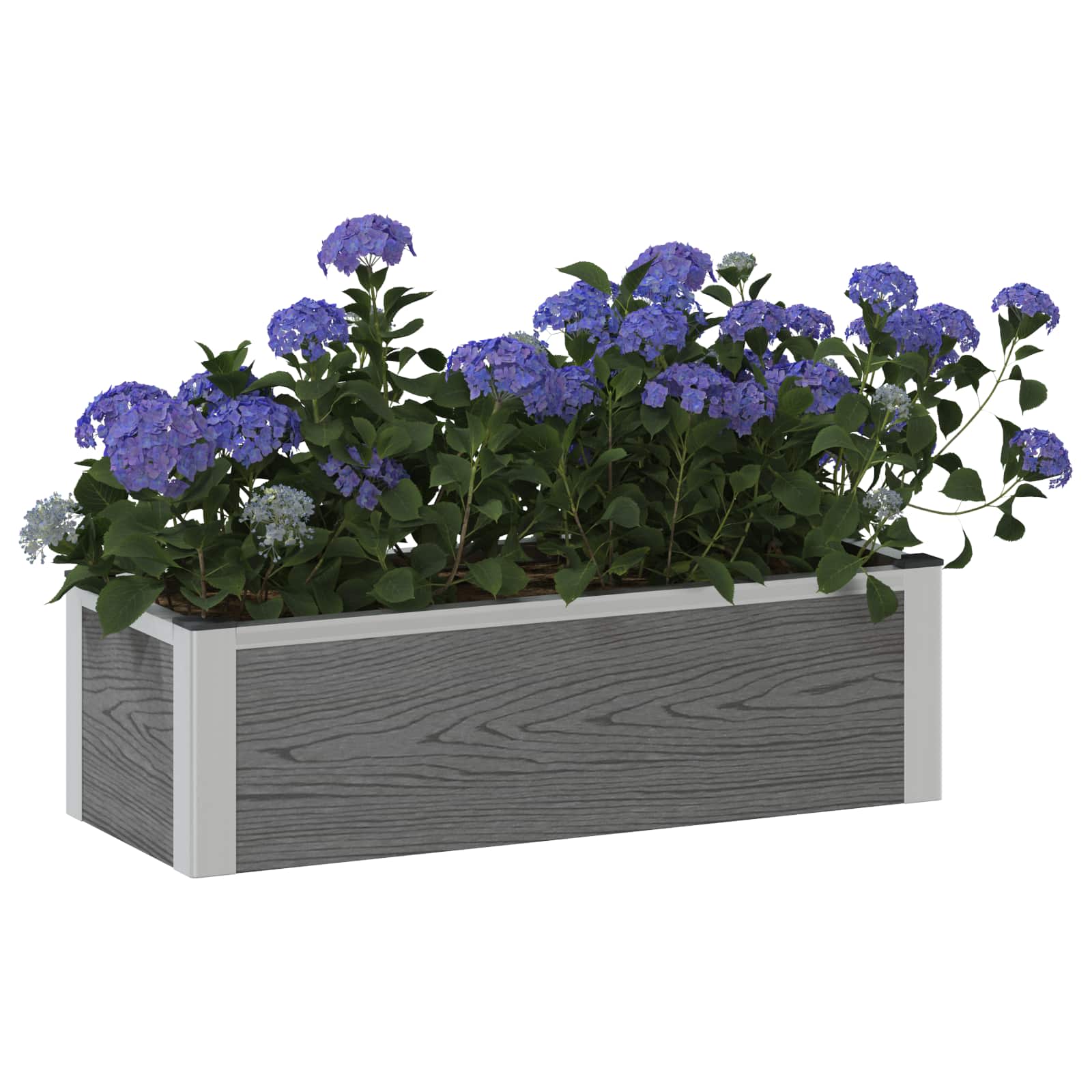 Letto rialzato da giardino Grigio 75 x 30 x 22 cm | homemem39