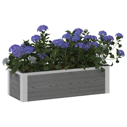 Letto rialzato da giardino Grigio 75 x 30 x 22 cm | homemem39