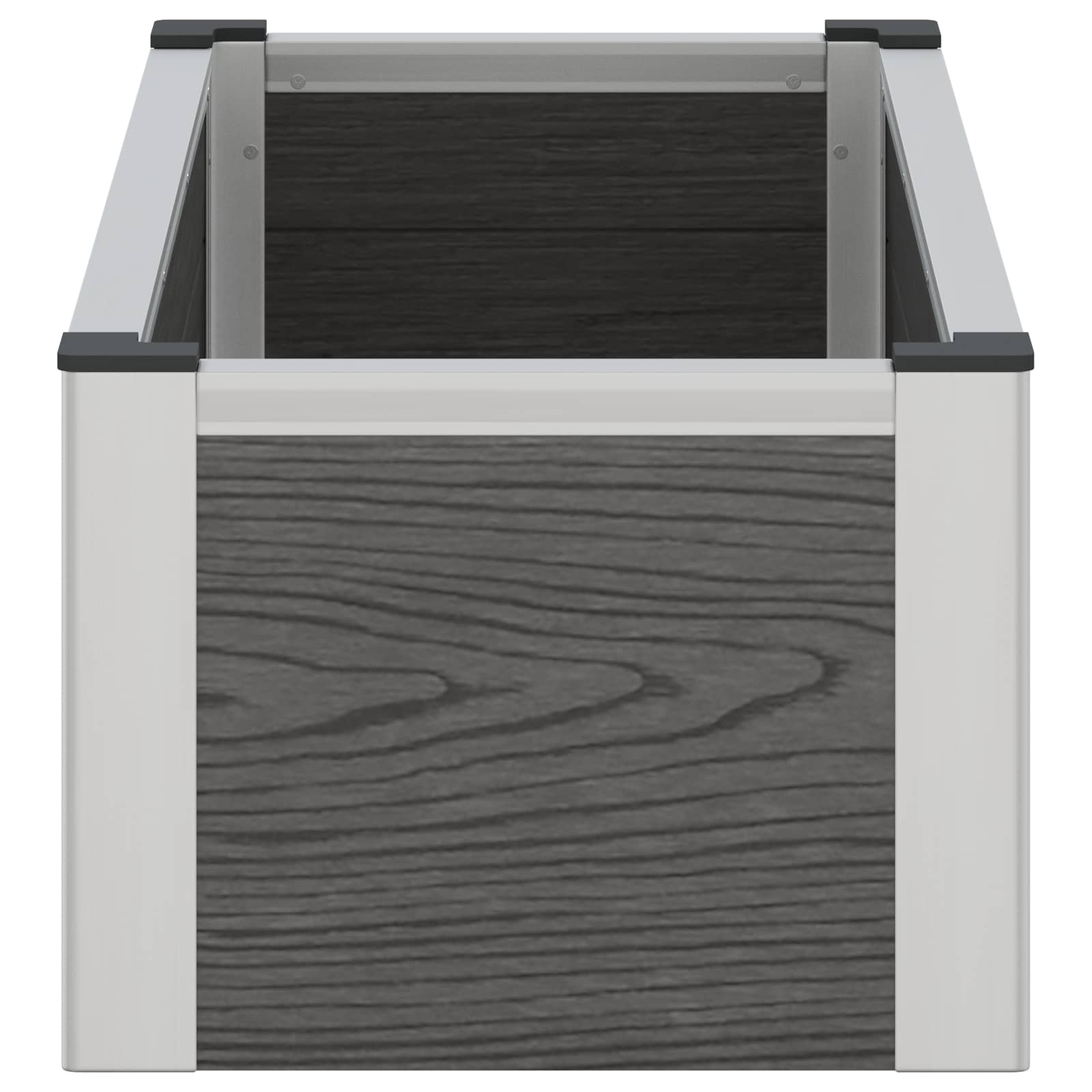 Letto rialzato da giardino Grigio 75 x 30 x 22 cm | homemem39