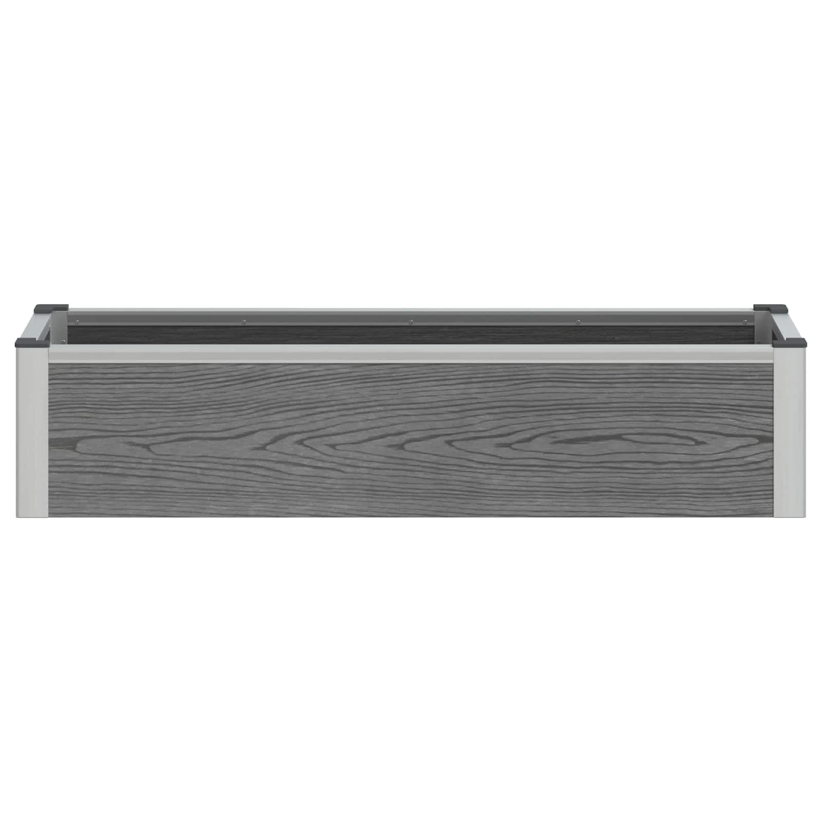 Letto rialzato da giardino Grigio 100 x 30 x 22 cm | homemem39