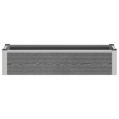 Letto rialzato da giardino Grigio 100 x 30 x 22 cm | homemem39