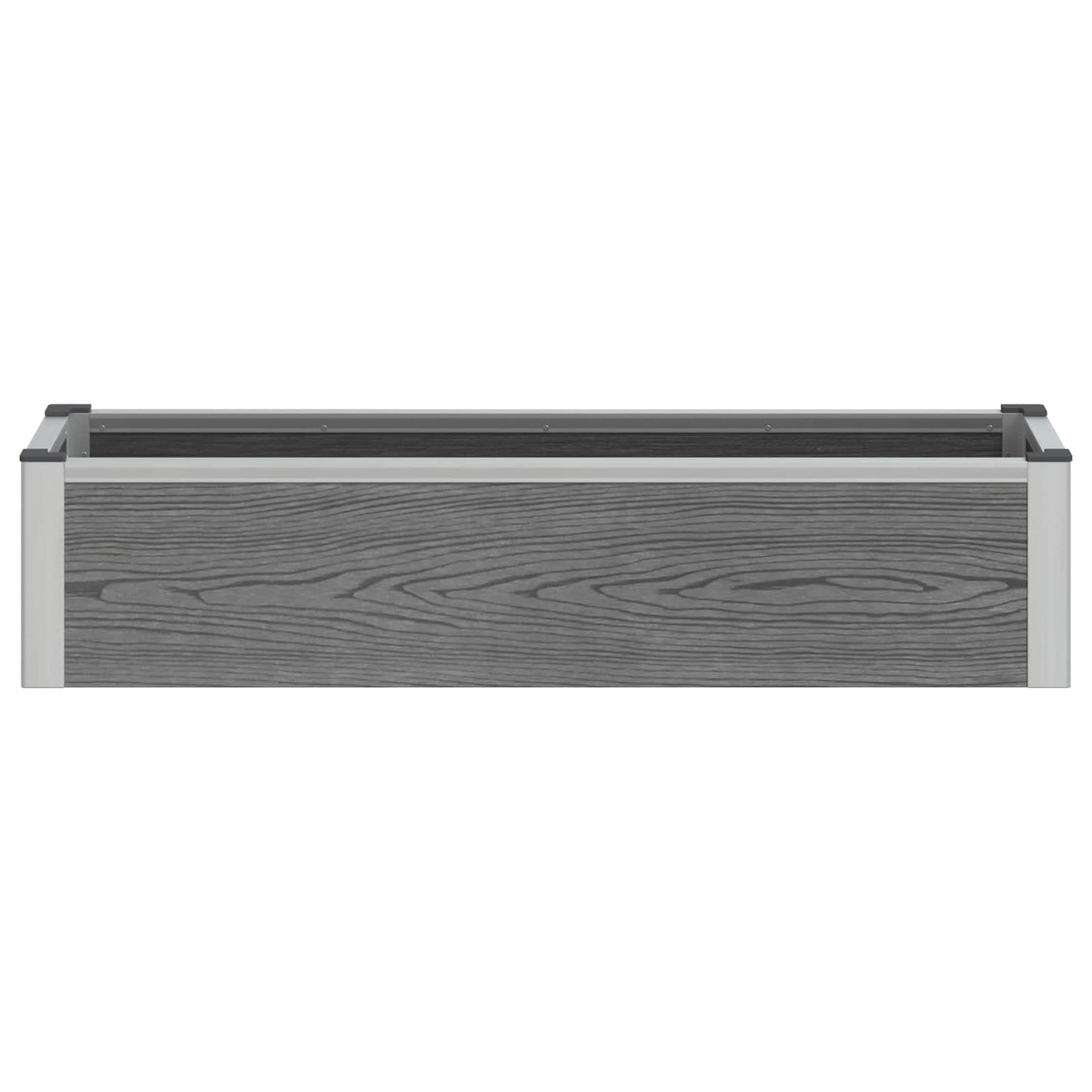 Letto rialzato da giardino Grigio 100 x 30 x 22 cm