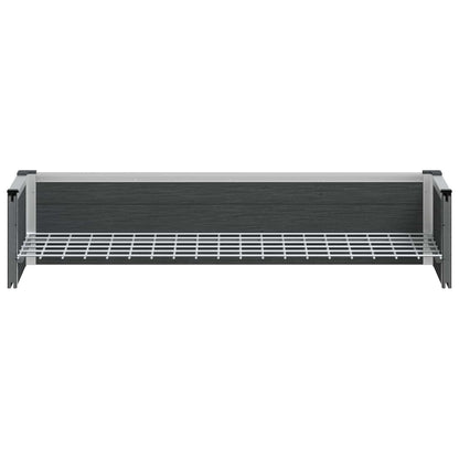 Letto rialzato da giardino Grigio 100 x 30 x 22 cm | homemem39