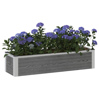Letto rialzato da giardino Grigio 100 x 30 x 22 cm | homemem39