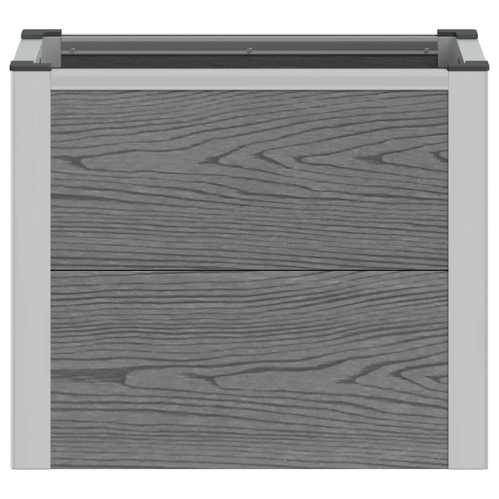 Letto rialzato da giardino Grigio 50 x 30 x 22 cm | homemem39
