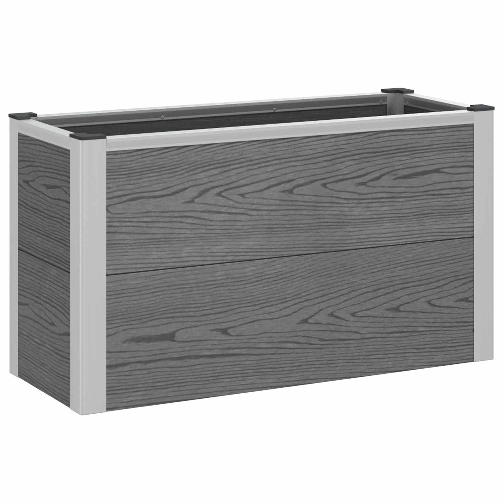 Letto rialzato da giardino Grigio 75 x 30 x 22 cm | homemem39