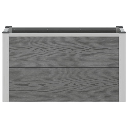 Letto rialzato da giardino Grigio 75 x 30 x 22 cm | homemem39