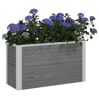 Letto rialzato da giardino Grigio 75 x 30 x 22 cm | homemem39