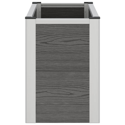 Letto rialzato da giardino Grigio 75 x 30 x 22 cm | homemem39
