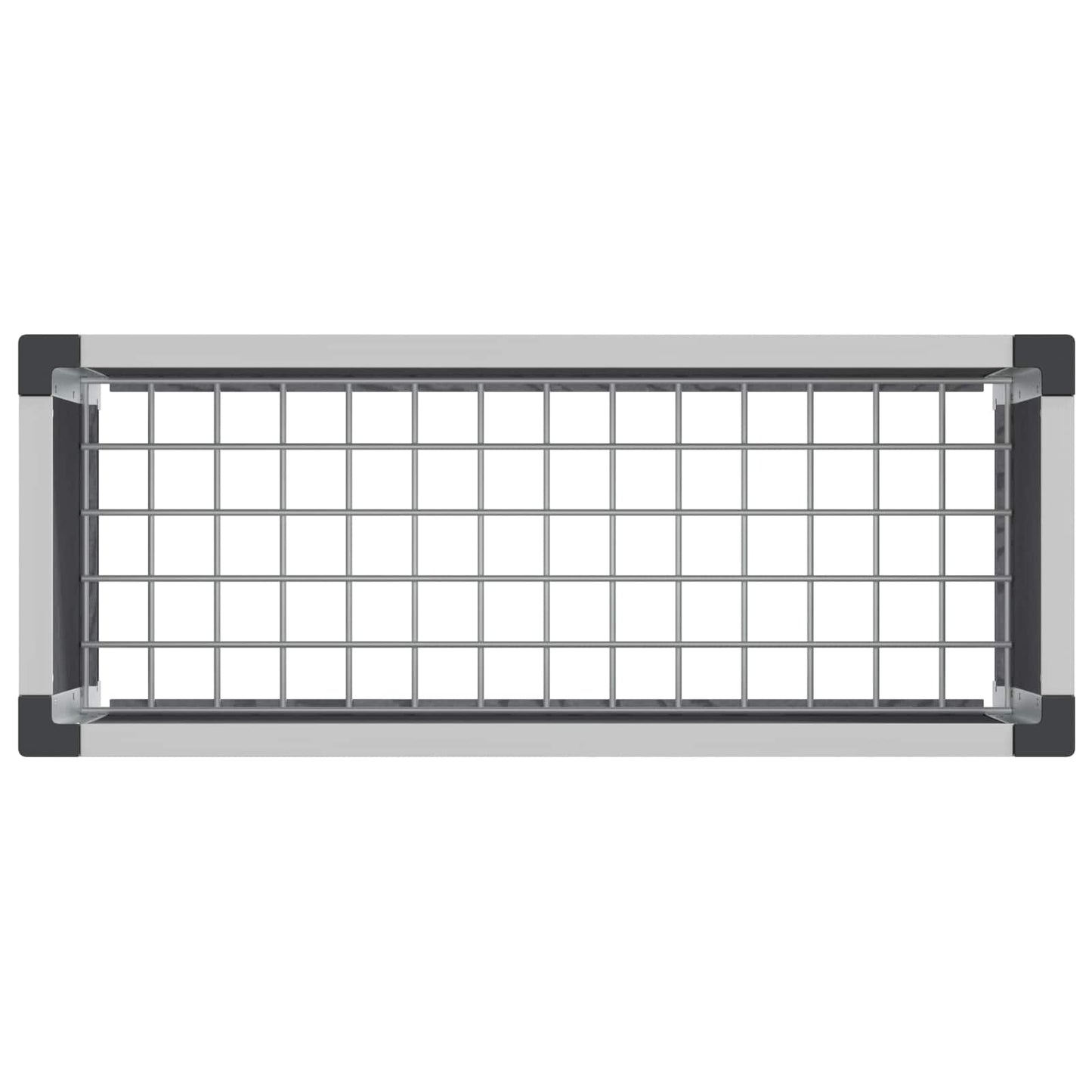 Letto rialzato da giardino Grigio 75 x 30 x 22 cm | homemem39