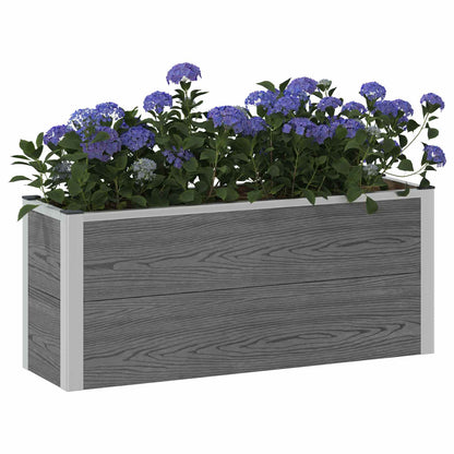 Letto rialzato da giardino Grigio 100 x 30 x 42 cm