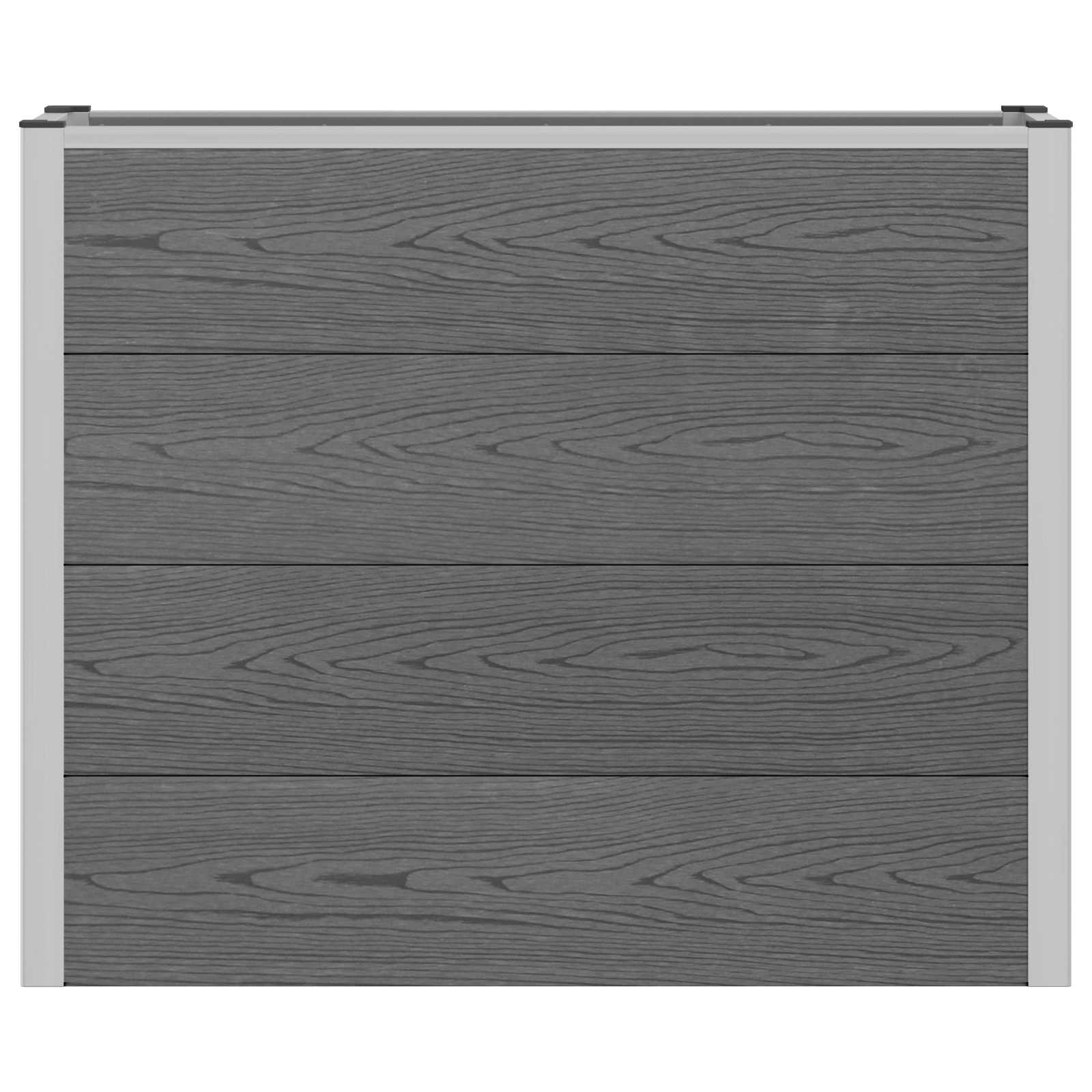 Letto rialzato da giardino Grigio 100 x 30 x 22 cm | homemem39