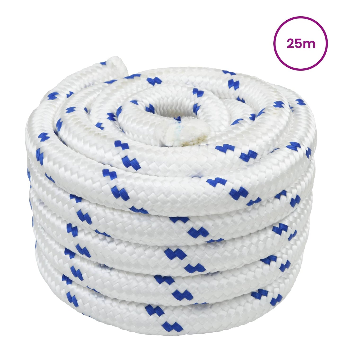 Corda da Barca 25 m 4 Bianco e Blu PP | homemem39
