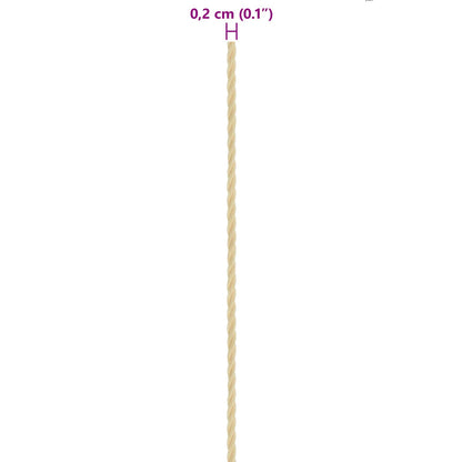 Corda da Barca 25 m 0.2 Naturale PP | homemem39