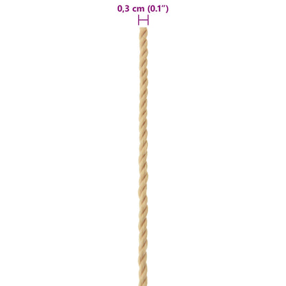 Corda da Barca 50 m 0.3 Naturale PP | homemem39