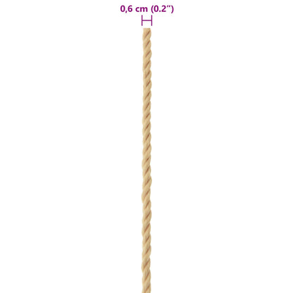 Corda da Barca 50 m 0.6 Naturale PP | homemem39