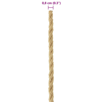 Corda da Barca 25 m 0.8 Naturale PP | homemem39
