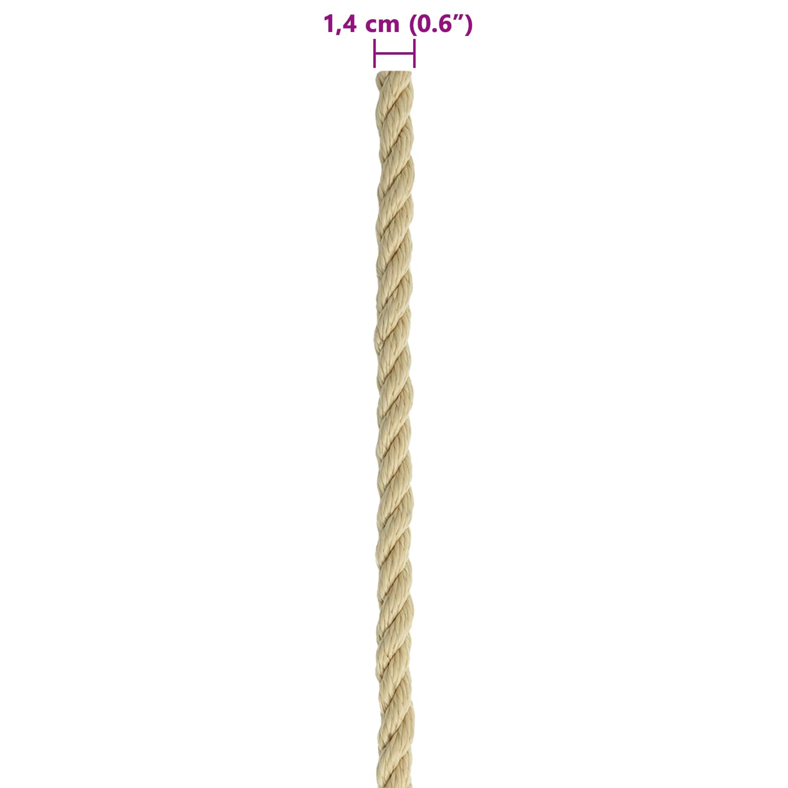 Corda da Barca 25 m 1.4 Naturale PP | homemem39