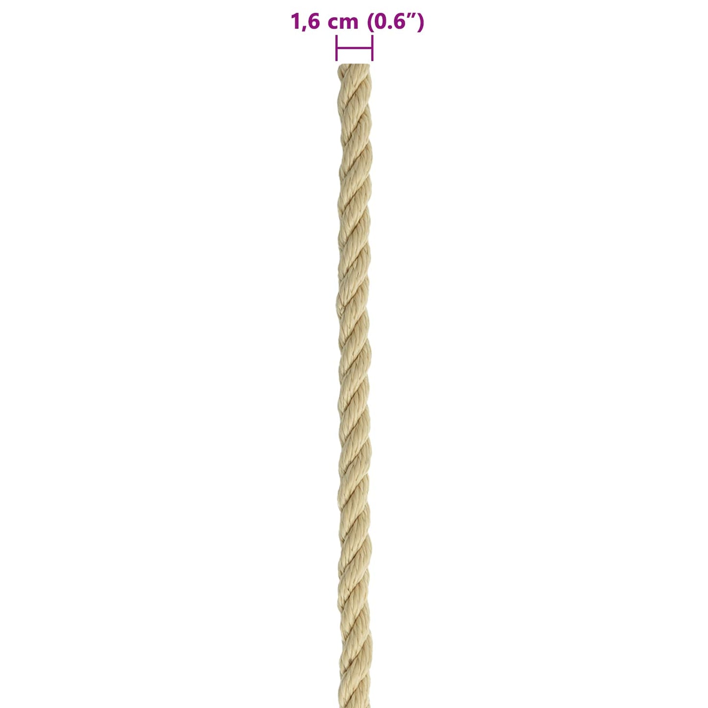 Corda da Barca 50 m 1.6 Naturale PP | homemem39