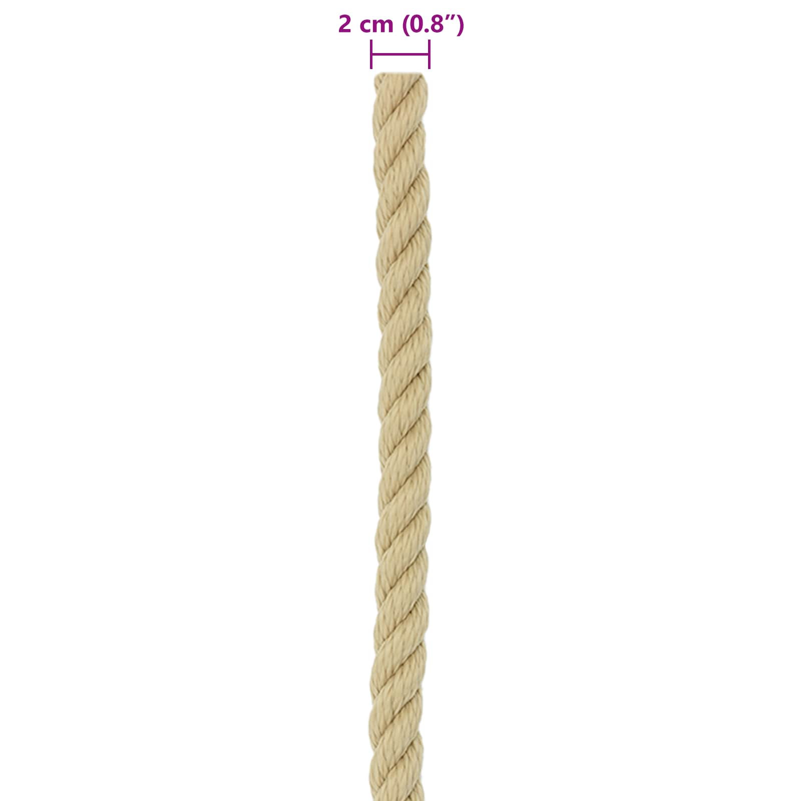 Corda da Barca 25 m 2 Naturale PP | homemem39