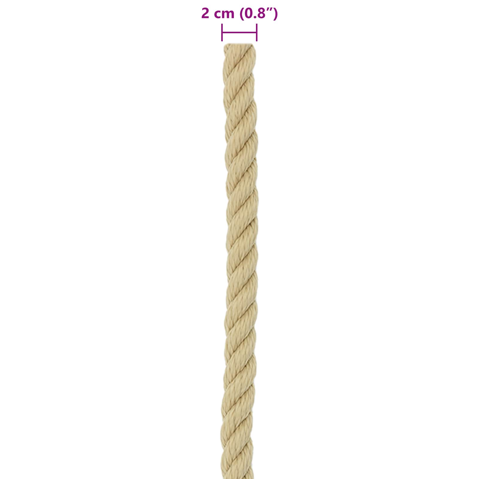 Corda da Barca 50 m 2 Naturale PP | homemem39