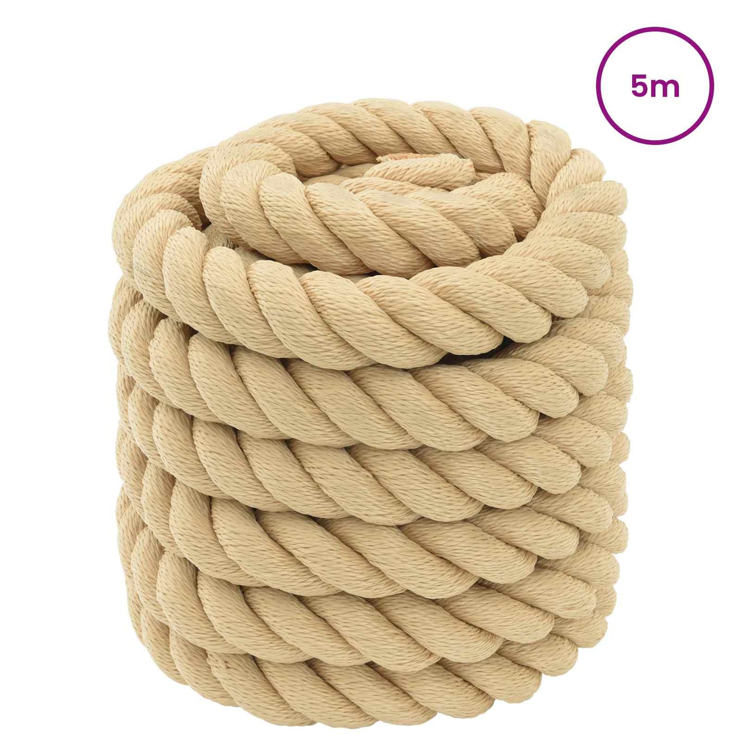 Corda da Barca 5 m 4 Naturale PP | homemem39