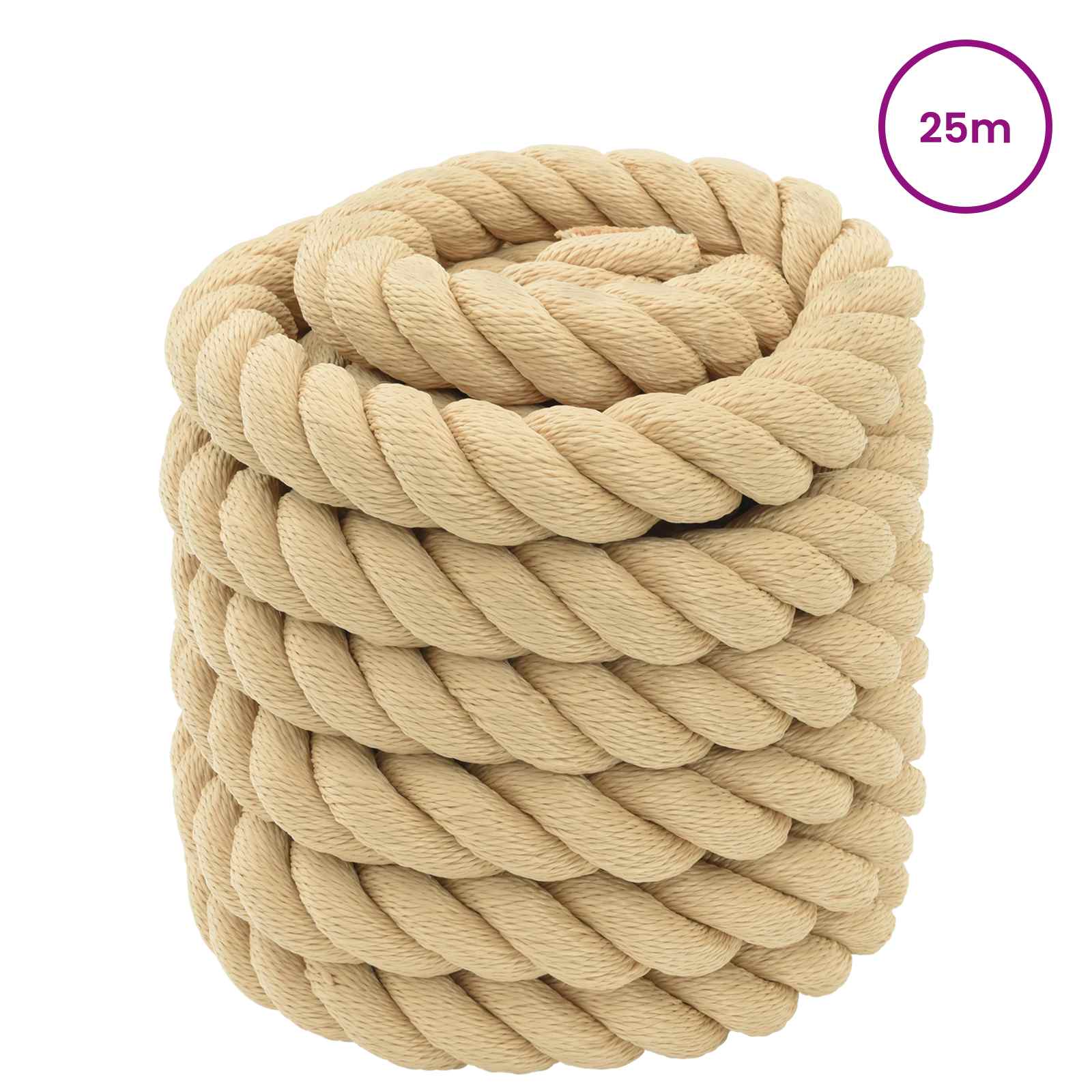 Corda da Barca 25 m 4 Naturale PP | homemem39