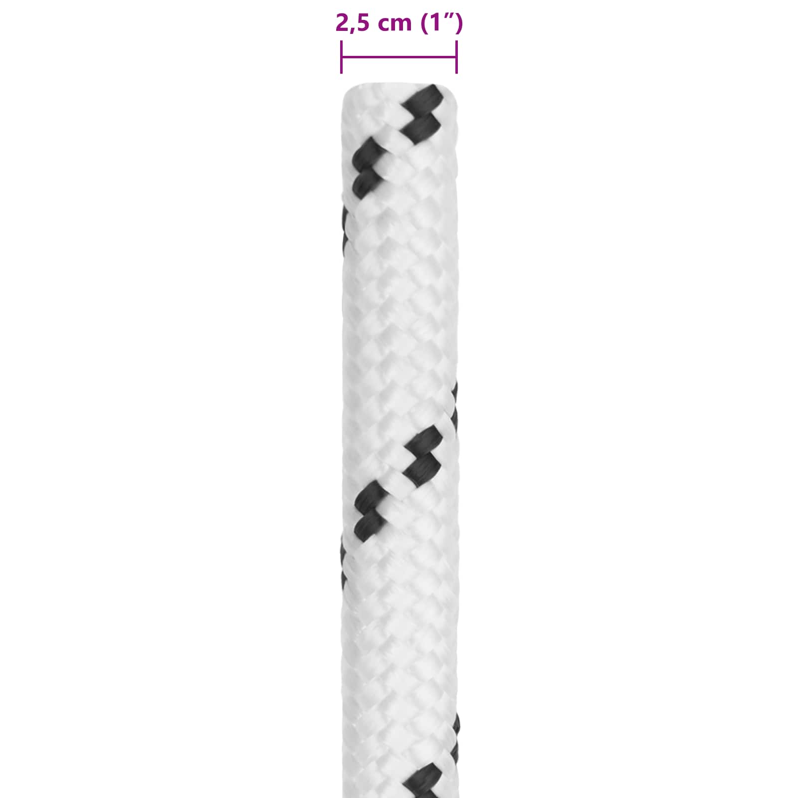 Corda da Barca Bianco 25 m Poliestere | homemem39