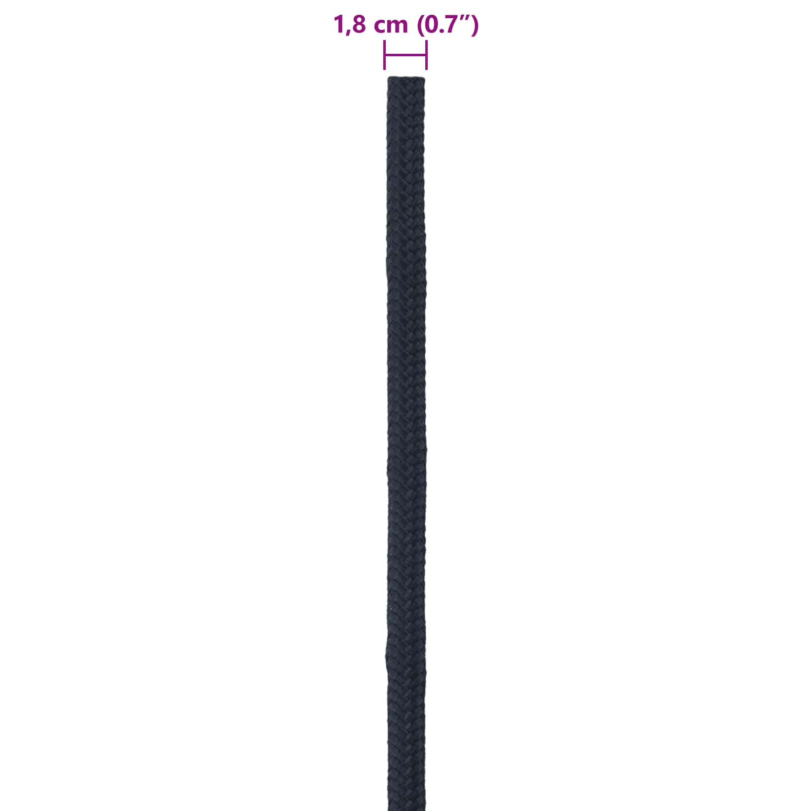 Corda da Barca Blu Reale 100 m Poliestere | homemem39