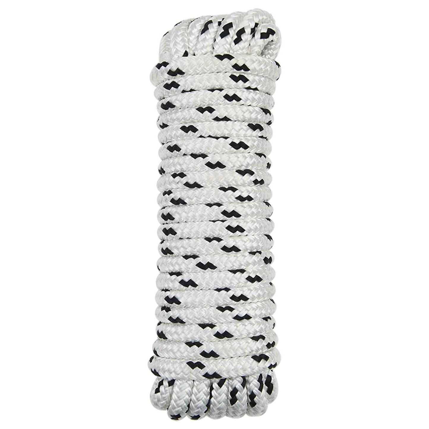 Corda da Barca 6 m 1 Bianco e Nero Poliestere | homemem39