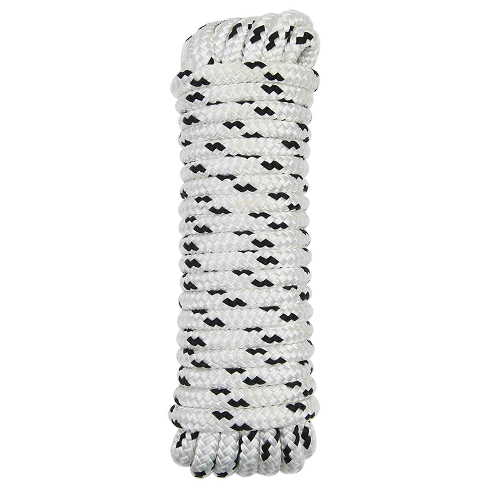 Corda da Barca 6 m 1 Bianco e Nero Poliestere | homemem39