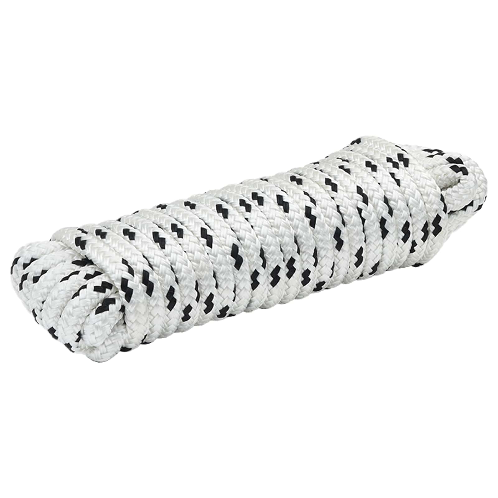 Corda da Barca 15 m 1.4 Bianco e Nero Poliestere | homemem39
