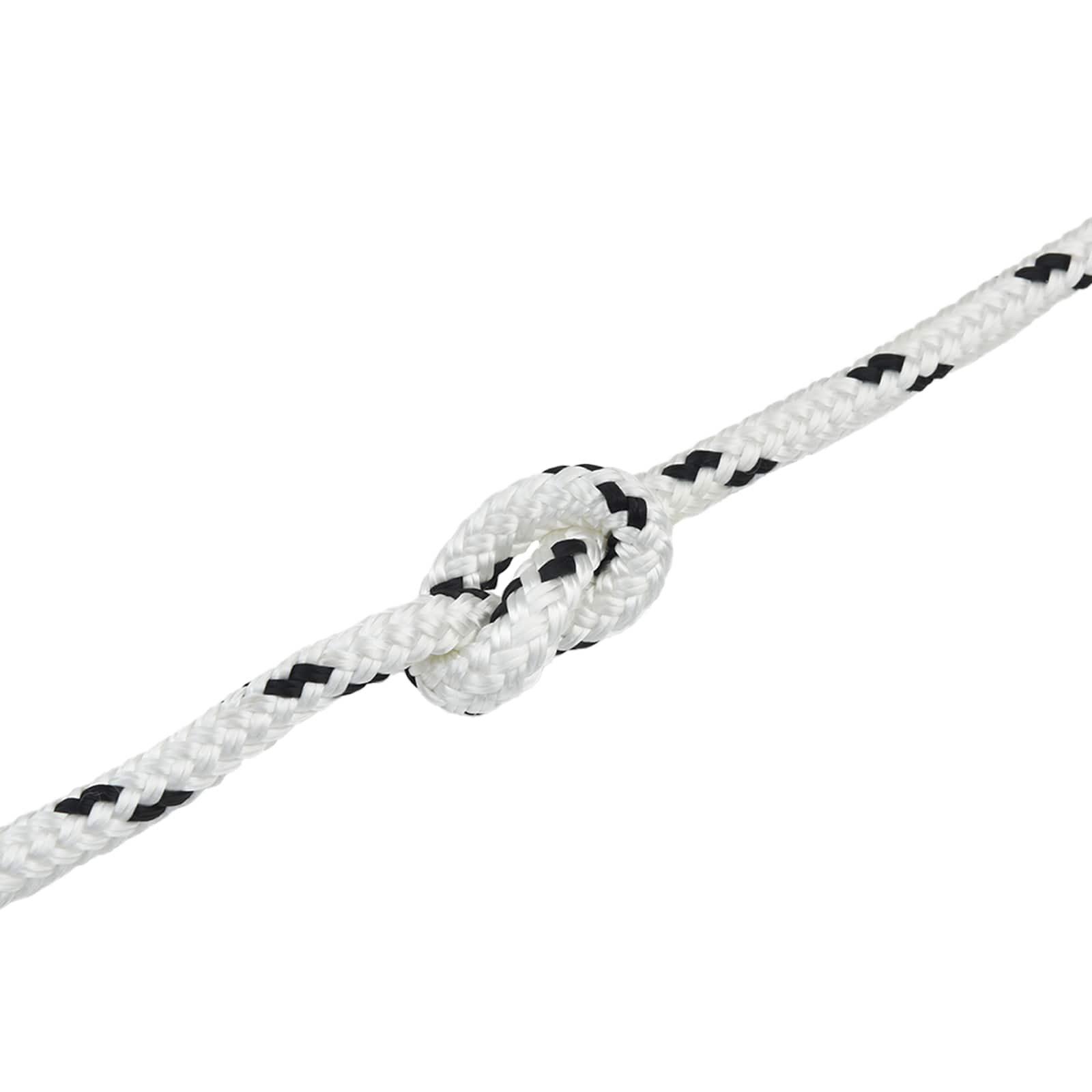Corda da Barca 6 m 1.6 Bianco e Nero Poliestere | homemem39
