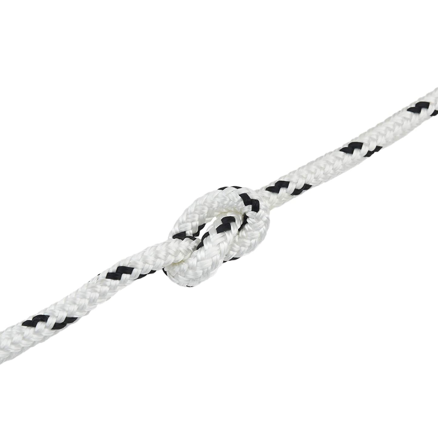 Corda da Barca 9 m 2 Bianco e Nero Poliestere | homemem39