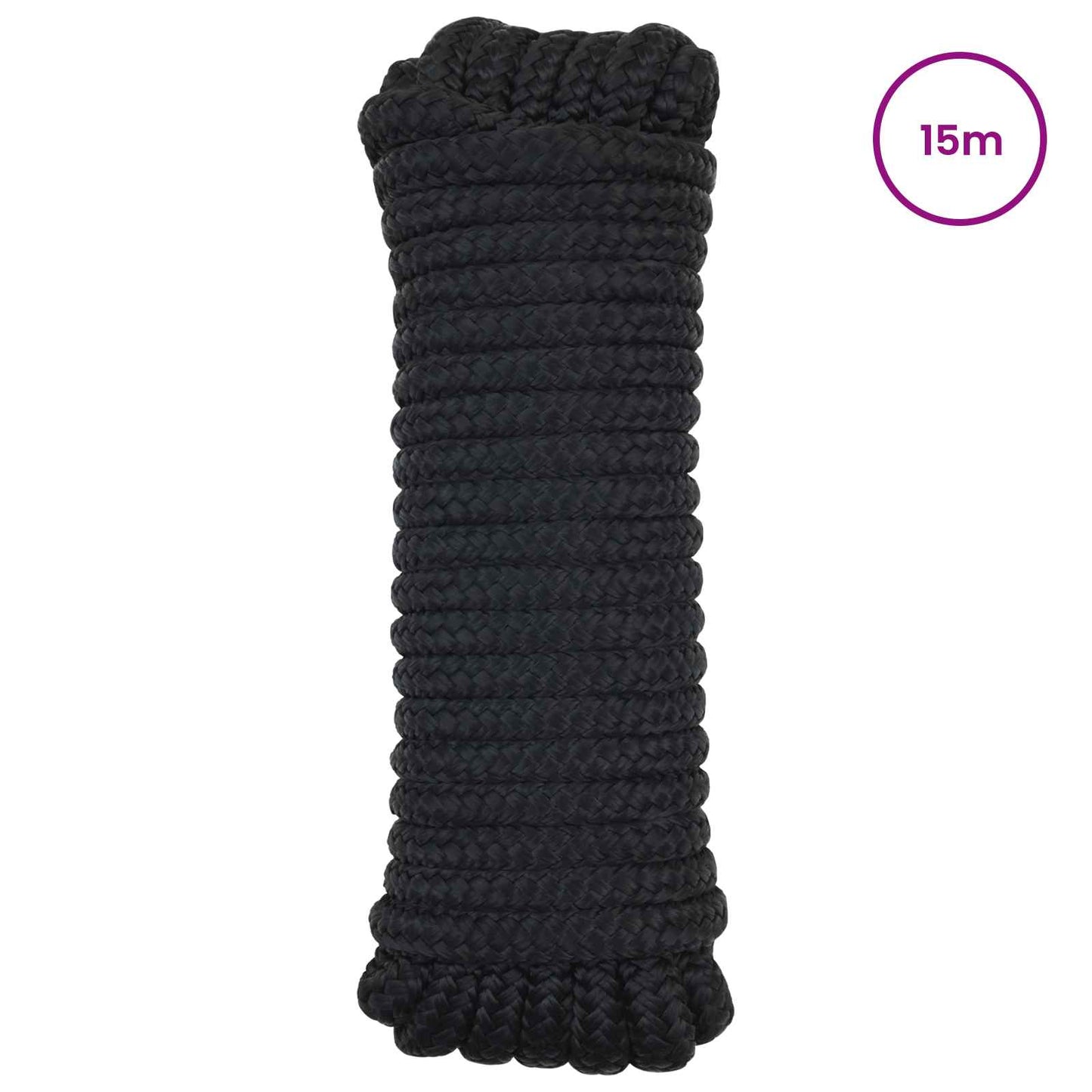Corda da Barca 15 m 1.4 Nero Poliestere | homemem39