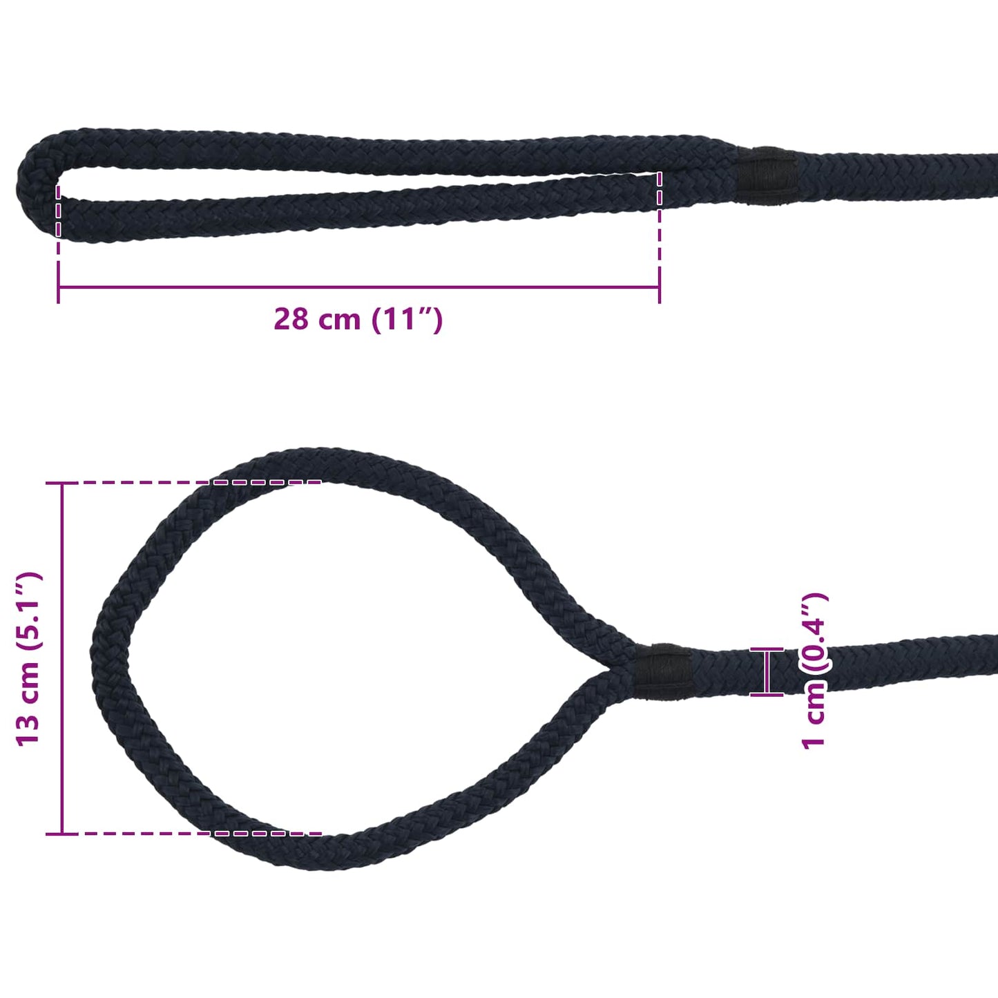 Corda da Barca 12 m 1 Blu Reale Poliestere | homemem39