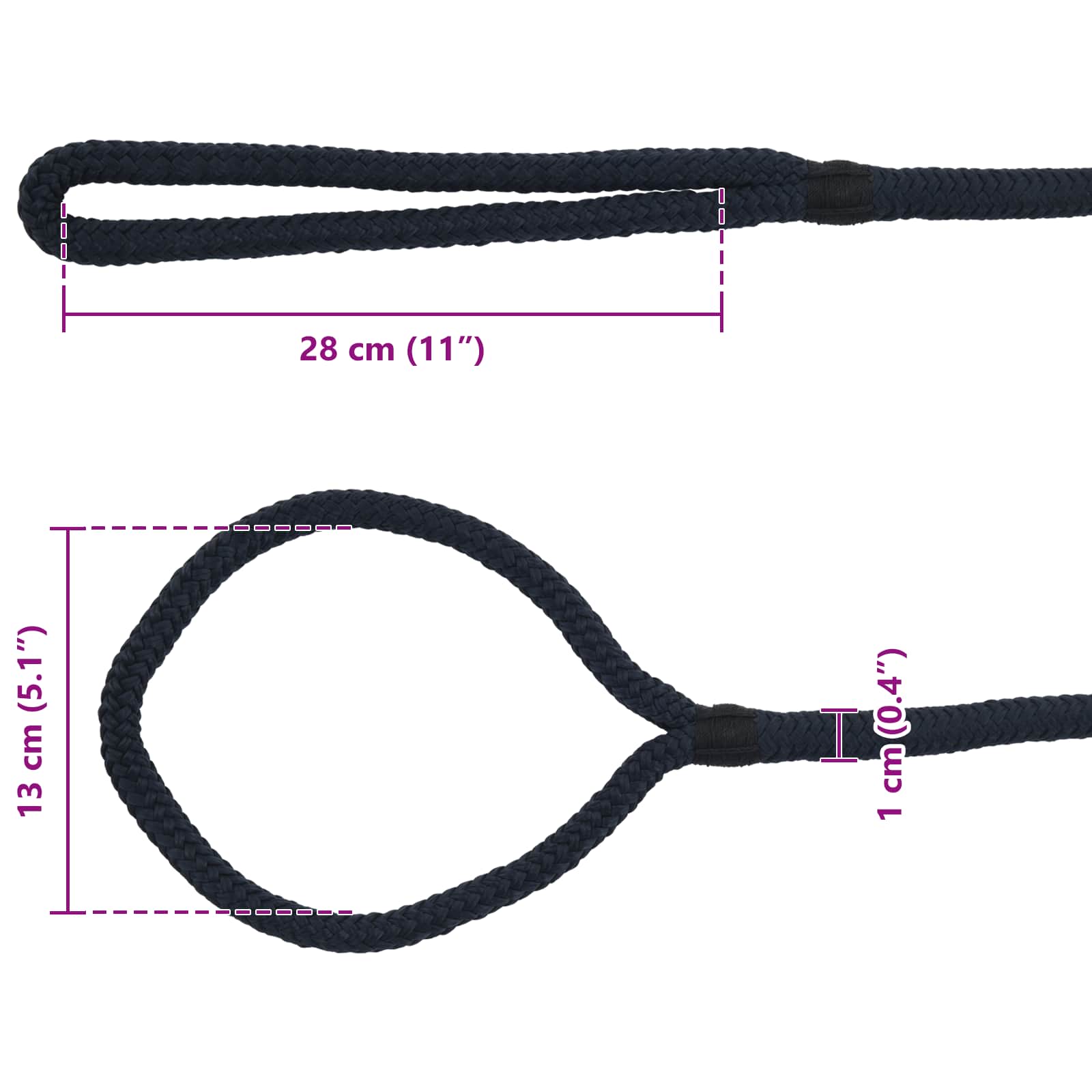 Corda da Barca 12 m 1 Blu Reale Poliestere | homemem39