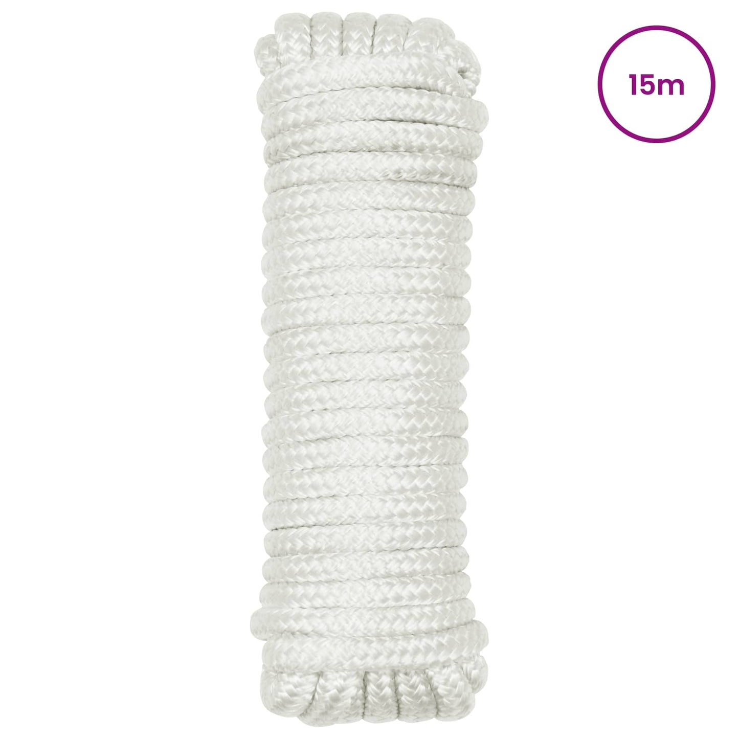 Corda da Barca 15 m 1 Bianco Poliestere | homemem39