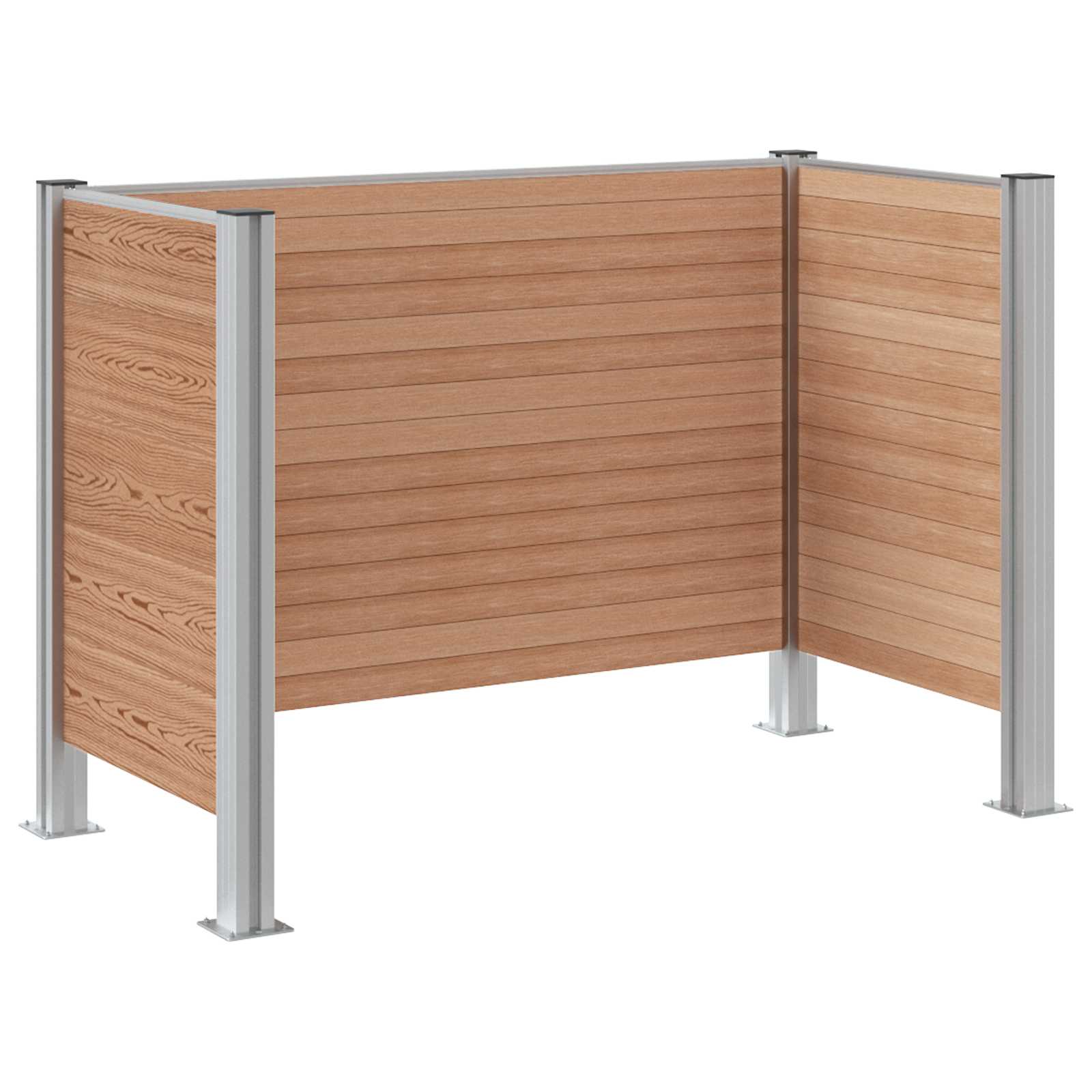 Recinzione Contenitore per Rifiuti Marrone 161 x 85 x 115 cm | homemem39