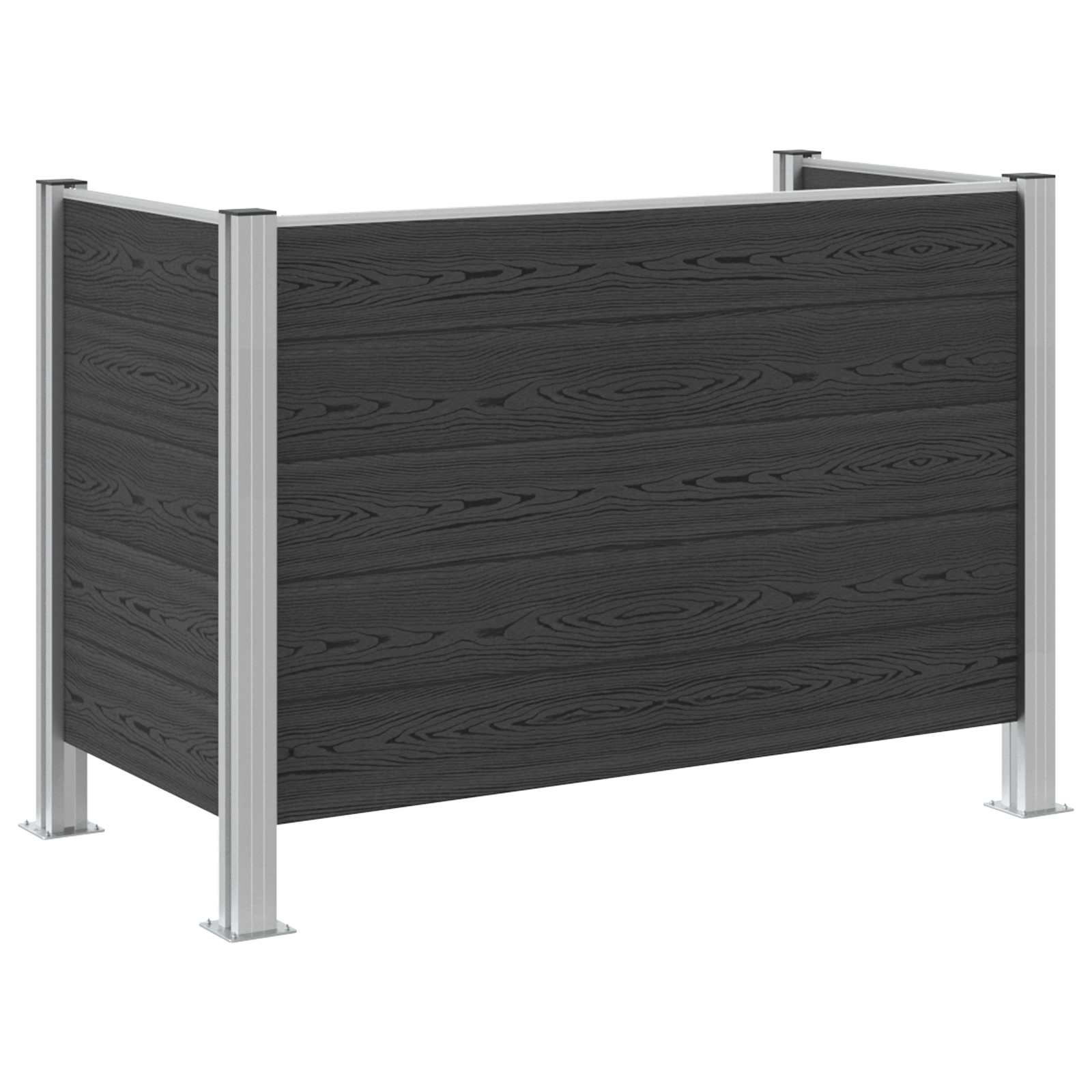 Recinzione Contenitore per Rifiuti Grigio 161 x 85 x 115 cm | homemem39