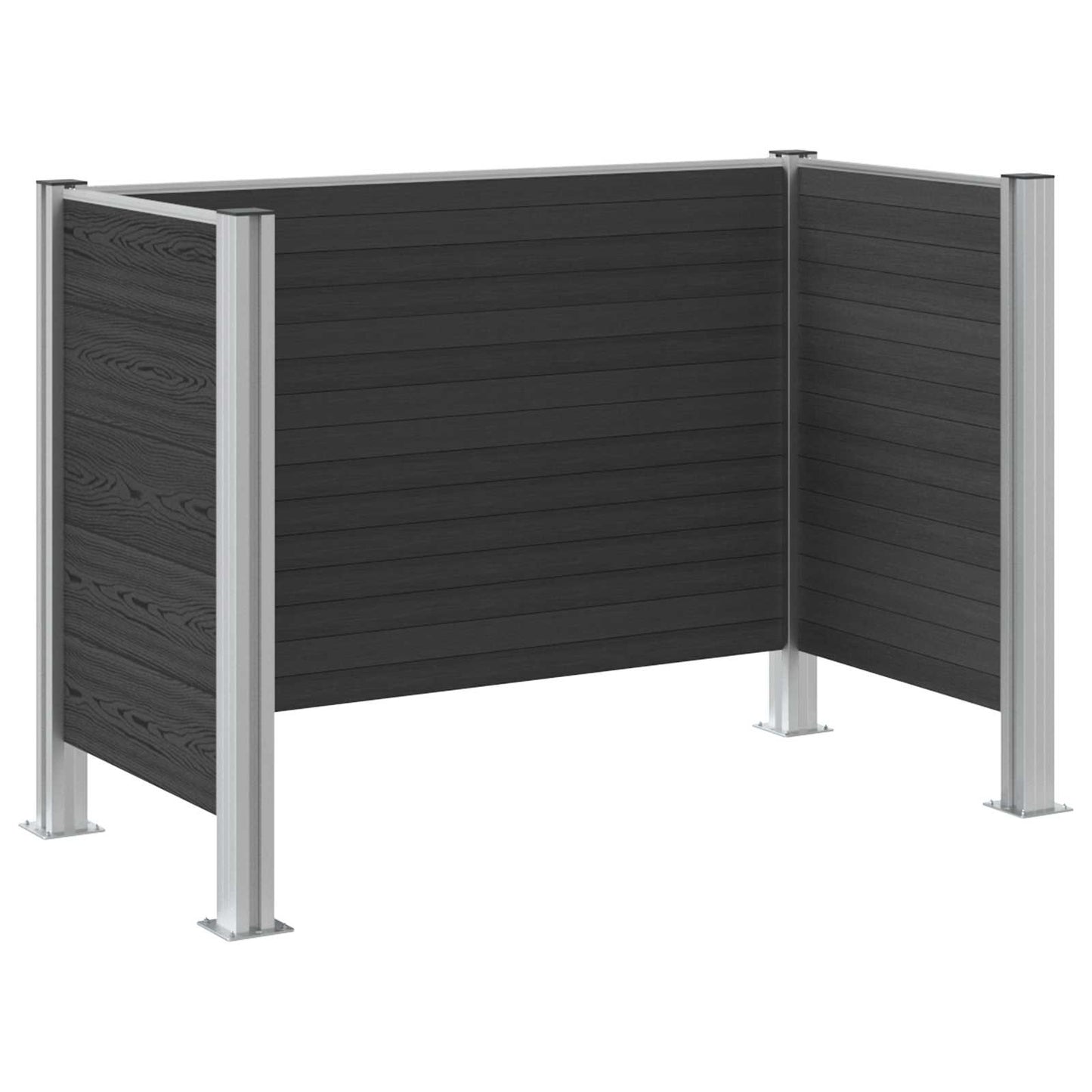 Recinzione Contenitore per Rifiuti Grigio 161 x 85 x 115 cm | homemem39