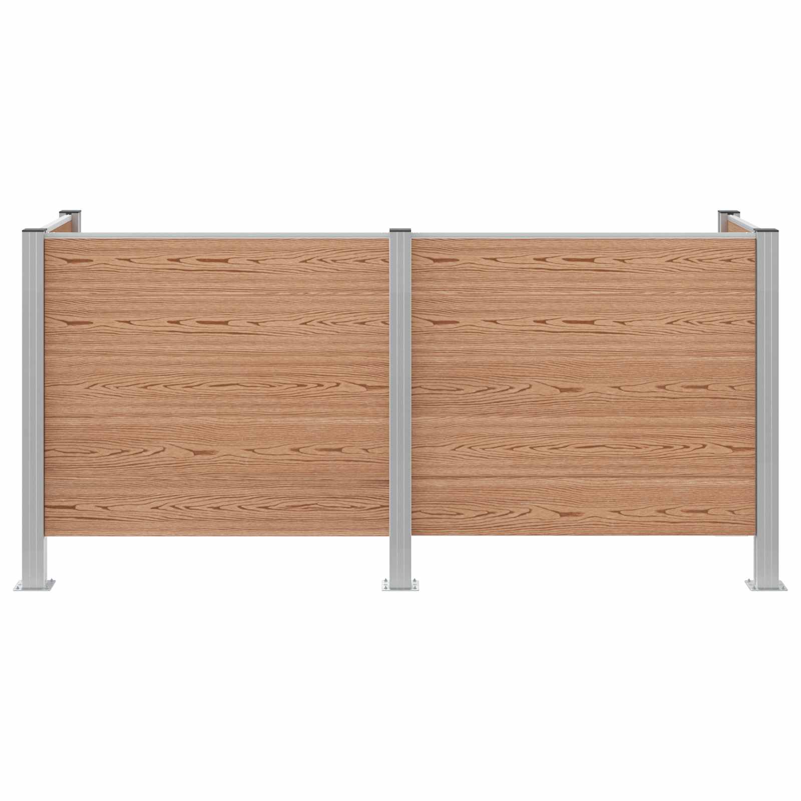 Recinzione Contenitore per Rifiuti Marrone 237 x 85 x 115 cm | homemem39