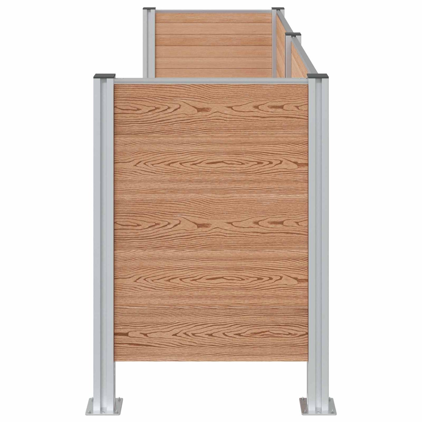 Recinzione Contenitore per Rifiuti Marrone 237 x 85 x 115 cm | homemem39