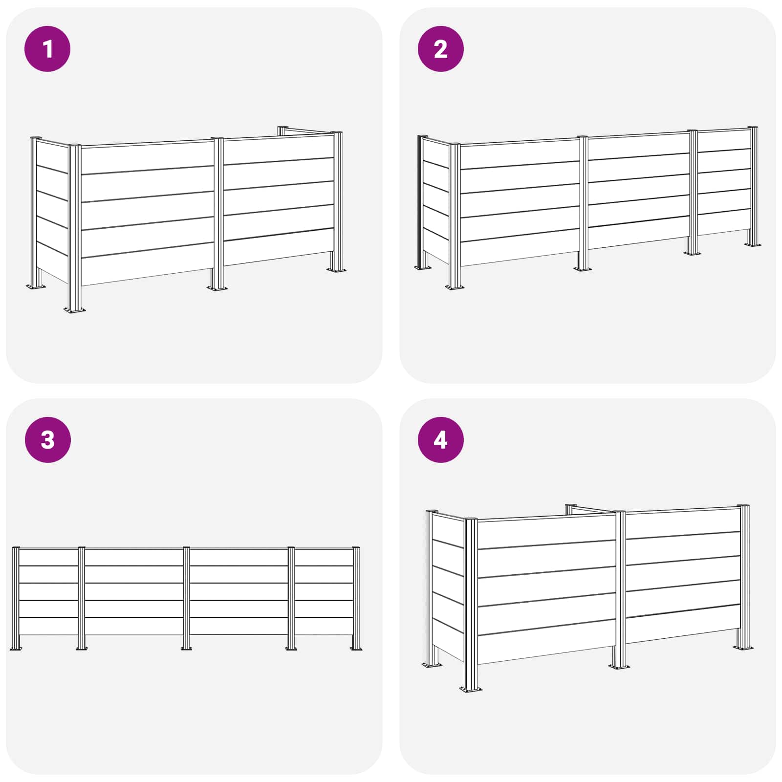 Recinzione Contenitore per Rifiuti Marrone 237 x 85 x 115 cm | homemem39
